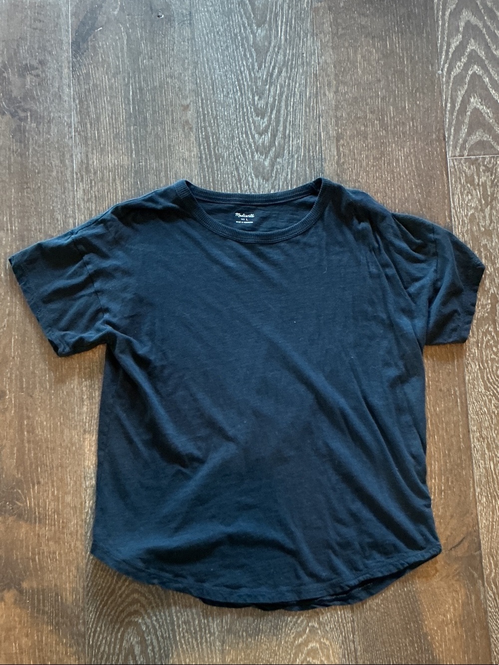 Madewell Basic Black Crewneck Tee